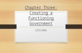Chapter Three: Creating a Functioning Government (1777-1824)