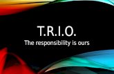 T.R.I.O. The responsibility is ours. The United Reformed Church 1972:Formed by English Presbyterians English and Welsh Congregationalists 1981:Joined.