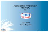 ESO travel Czech Republic PROMOTIONAL PARTNERSHIP PROPOSAL 2009.