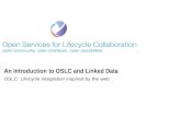 An Introduction to OSLC and Linked Data OSLC: Lifecycle integration inspired by the web.