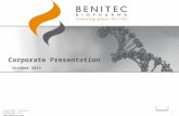 Copyright © Benitec Biopharma Ltd,  Corporate Presentation October 2013 1.