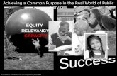 Dennis Culhane and John Fantuzzo, University of Pennsylvania, 2011 EQUITY RELEVANCY CAPACITY Achieving a Common Purpose in the Real World of Public Services.