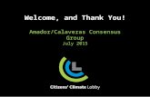 Welcome, and Thank You! Amador/Calaveras Consensus Group July 2015.