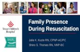 Family Presence During Resuscitation Julie K. Kuzin RN, CPNP-AC/PC Shino S. Thomas RN, NNP-BC.