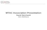 MTAC Association Presentation David Steinhardt CEO, IDEAlliance.