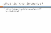What is the internet?  .