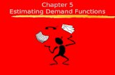Chapter 5 Estimating Demand Functions Identification Problem The inability to distinguish between moves along a demand curve and shifts in supply and/or.