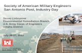 Society of American Military Engineers San Antonio Post, Industry Day Dezso Linbrunner Environmental Remediation Branch U.S. Army Corps of Engineers Omaha.