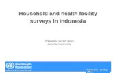 Indonesia country office Household and health facility surveys in Indonesia Indonesia country team Jakarta, Indonesia.