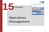 © Pearson Education Limited 201515-1 Chapter 15 Operations Management.