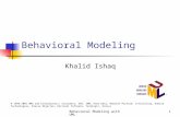 Behavioral Modeling Khalid Ishaq Behavioral Modeling with UML1 © 1999-2001 OMG and Contributors: Crossmeta, EDS, IBM, Enea Data, Hewlett-Packard, IntelliCorp,