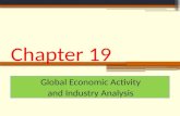 Chapter 19 Global Economic Activity and Industry Analysis.