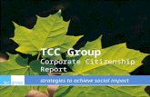 Strategies to achieve social impact TCC Group Corporate Citizenship Report.