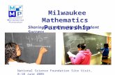 Milwaukee Mathematics Partnership Sharing in Leadership for Student Success National Science Foundation Site Visit, 8–10 June 2005.
