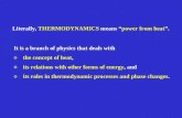 It is a branch of physics that deals with othe concept of heat, oits relations with other forms of energy, and oits roles in thermodynamic processes and.