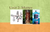 Unit 2: Matter. Matter ▪ Before we can understand the changes we see going on around us, we must find out how matter is organized ▪ Some kinds of matter.