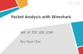 Packet Analysis with Wireshark ARP, IP, TCP, UDP, ICMP Kyu Hyun Choi.