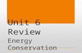 Unit 6 Review Energy Conservation. Which Vocabulary word means… Energy in the form of Electricity.