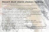 Desert dust storm chokes Sydney Wednesday, 23 September 2009  .