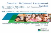 Smarter Balanced Assessment System Dr. Cristi Alberino, ELA Assessment Consultant, CSDE Abe Krisst, CMT Education Consultant, CSDE Education Institutes.