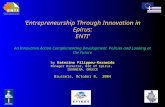 ‘Entrepreneurship Through Innovation in Epirus: ENTI’ An Innovative Action Complementing Development Policies and Looking at the Future by Katerina Filippou-Keramida.