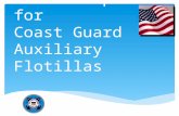 Business plan for Coast Guard Auxiliary Flotillas.
