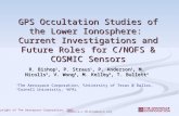 Rebecca.L.Bishop@aero.org GPS Occultation Studies of the Lower Ionosphere: Current Investigations and Future Roles for C/NOFS & COSMIC Sensors R. Bishop.