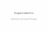 Experiments Elements of Causal Designs. Causal Research Research design in which the major emphasis is on determining cause-and-effect relationships.