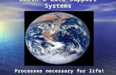Earth’s Life-Support Systems Processes necessary for life!