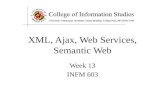 XML, Ajax, Web Services, Semantic Web Week 13 INFM 603.