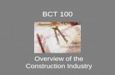 BCT 100 Overview of the Construction Industry. The ‘Players’ in Construction Ralph Leibing describes the ‘players’ as: The Owner and Representatives The.