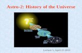 Astro-2: History of the Universe Lecture 5; April 23 2013.