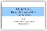Chapter Six Discrete Probability Distributions 6.2 The Binomial Probability Distribution.