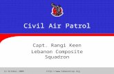 12 October 2006 Civil Air Patrol Capt. Rangi Keen Lebanon Composite Squadron.