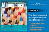 The Ethical and Social Environment of Management.