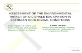 Mi.ttu.ee ASSESSMENT OF THE ENVIRONMENTAL IMPACT OF OIL SHALE EXCAVATION IN ESTONIAN GEOLOGICAL CONDITIONS Kalmer Sokman Estonian Oil Shale Mining Company,