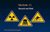 45:211: Environmental Geography Module 11 Hazard and Risk.