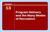 Chapter 13 Program Delivery and the Many Modes of Recreation.