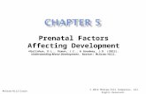 Prenatal Factors Affecting Development ©Gallahue, D.L., Ozmun, J.C., & Goodway, J.D. (2012). Understanding Motor Development. Boston: McGraw-Hill. McGraw-Hill/Irwin.