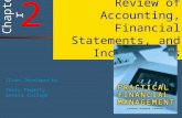 2 2 Chapter Review of Accounting, Financial Statements, and Income Taxes Slides Developed by: Terry Fegarty Seneca College.