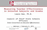 Copyright © 2009 National Comprehensive Center for Teacher Quality. All rights reserved. Measuring Teacher Effectiveness in Untested Subjects and Grades.