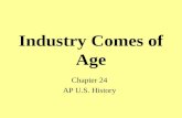 Industry Comes of Age Chapter 24 AP U.S. History.
