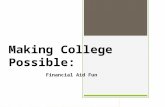 Making College Possible: Financial Aid Fun. Financial Aid Topics  What is financial aid?  Where does it come from?  What aid is available?  How to.