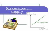 Discussion: Supply. SUPPLY Quantity supplied the amount of a good that sellers are willing to sell at a given price. Law of Supply The law of supply states:,