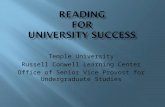 Temple University Russell Conwell Learning Center Office of Senior Vice Provost for Undergraduate Studies.