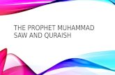 THE PROPHET MUHAMMAD SAW AND QURAISH. INTRODUCTION Prophet was Qurayshite, he was born in Quraish clan, Banu Hashim He need to begin his work as Messenger.