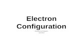 Electron Configuration Revised by Ferguson Fall 2014.