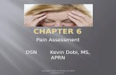Copyright © 2013 by Mosby, an imprint of Elsevier Inc. Pain Assessment DSN Kevin Dobi, MS, APRN.