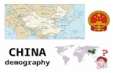 CHINAdemography. Population: 1,313,973,713 Age structure: 0-14: 21% 15-64: 71% 65+: 8% Population growth rate: 0.6% Birth rate: 13‰ Death rate: 7‰ Sex.