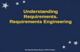 Developed by Reneta Barneva, SUNY Fredonia Understanding Requirements. Requirements Engineering.